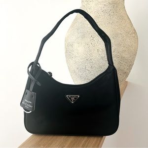 Prada Black Nylon Mini Re-Edition 2000